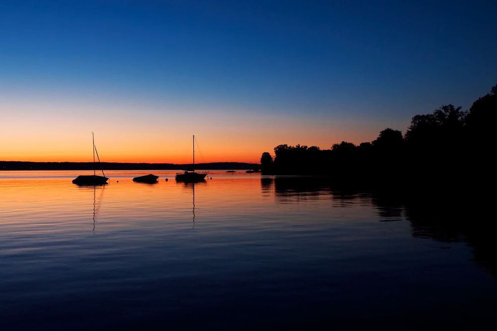 Abends am See I