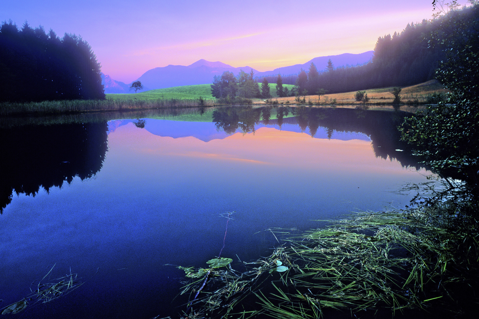 Abends am See in HDR