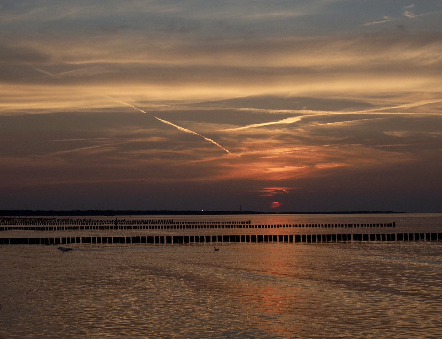 Abends am Sportstrand