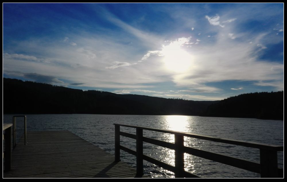 Abends am Stausee