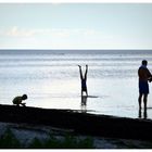 .Abends am Strand.