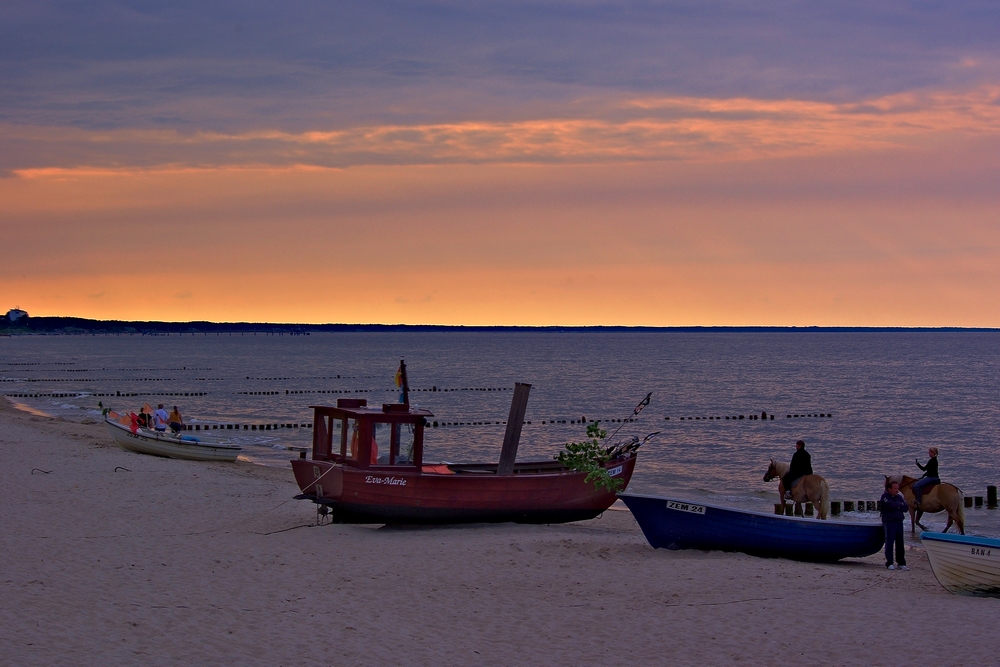 Abends am Strand