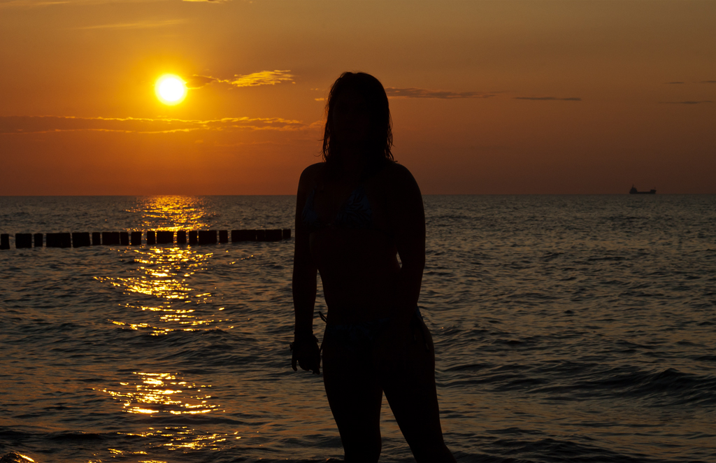 Abends am Strand