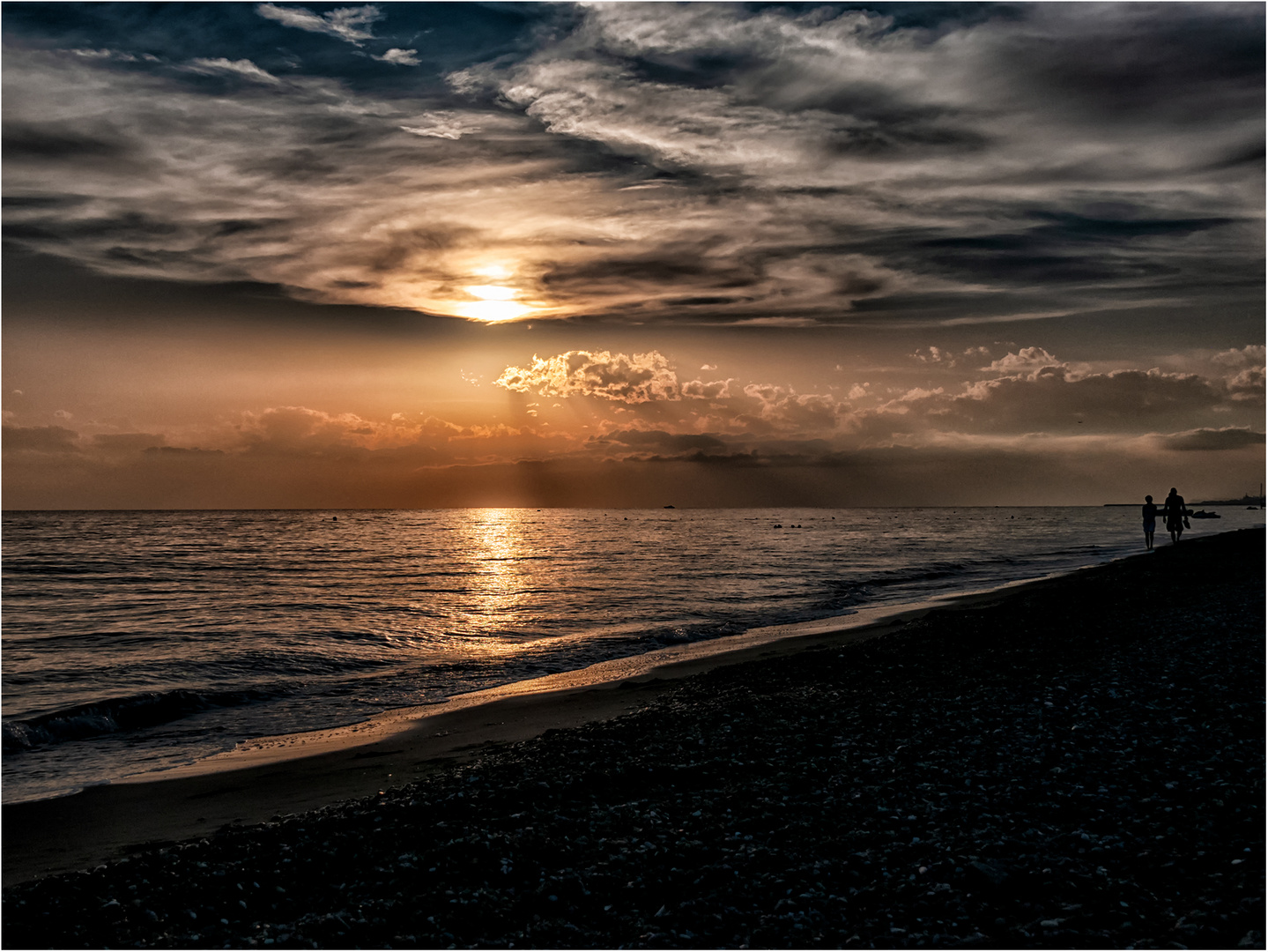 Abends am Strand