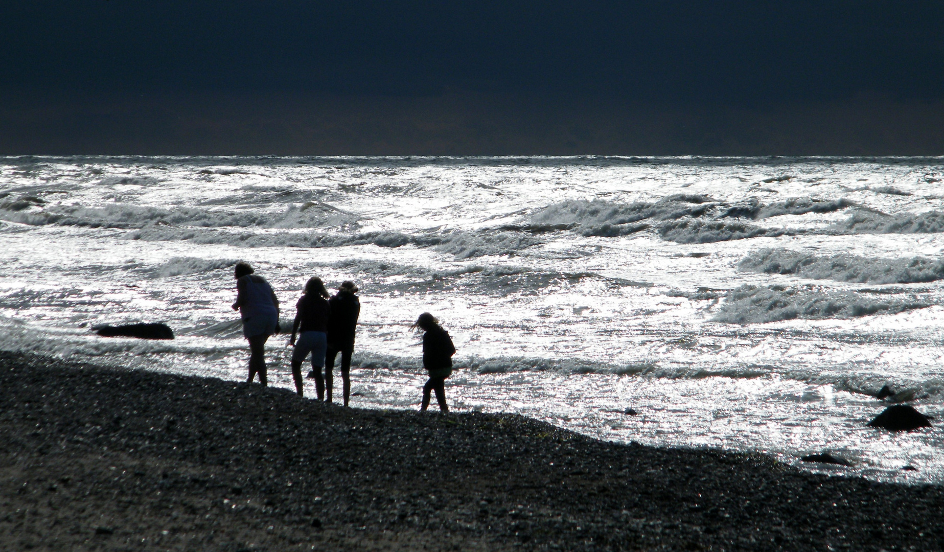 ... abends am Strand