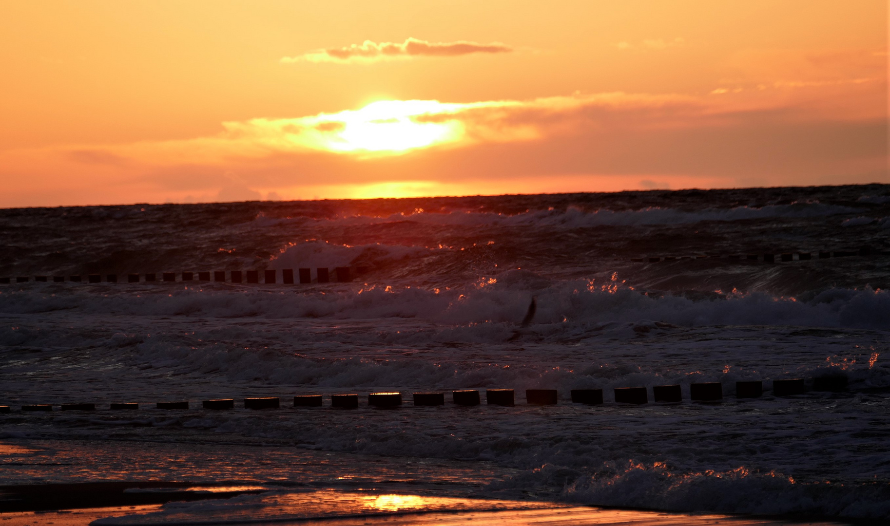 Abends am Strand