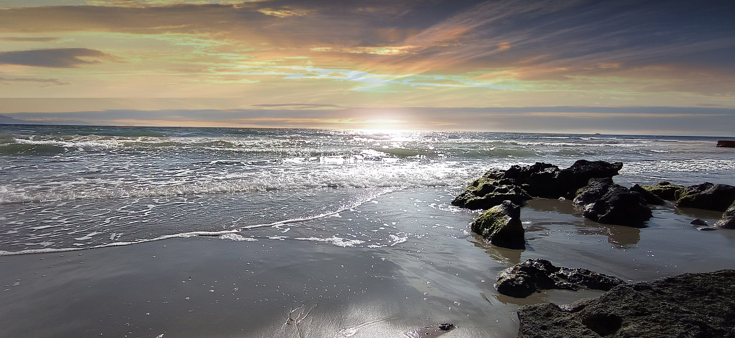 Abends am Strand