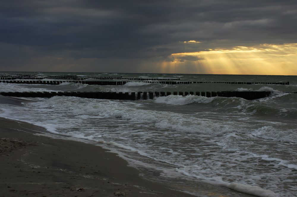 Abends am Strand