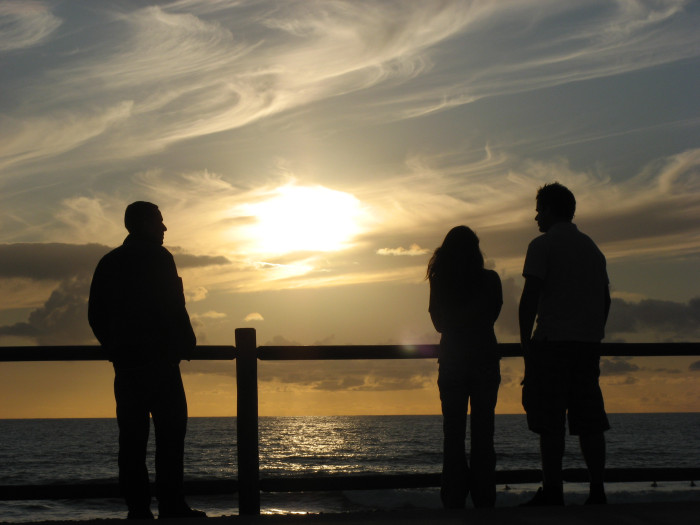 Abends am Strand