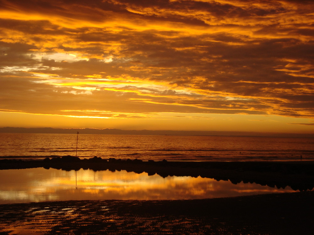 Abends am Strand