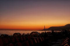 Abends am Strand