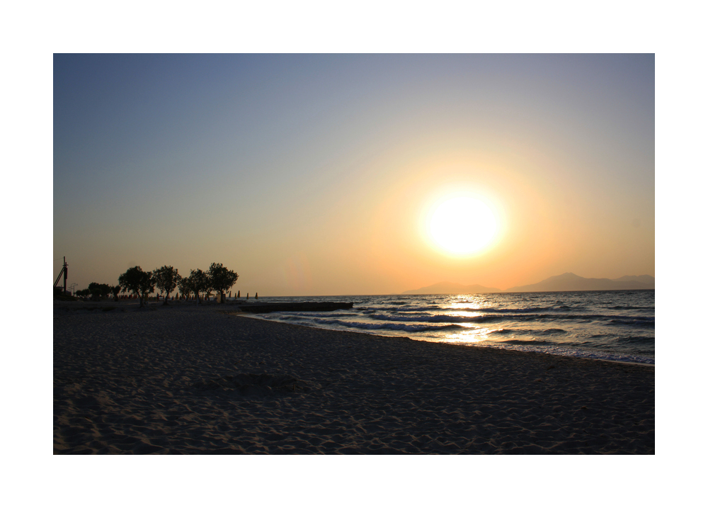 abends am Strand...