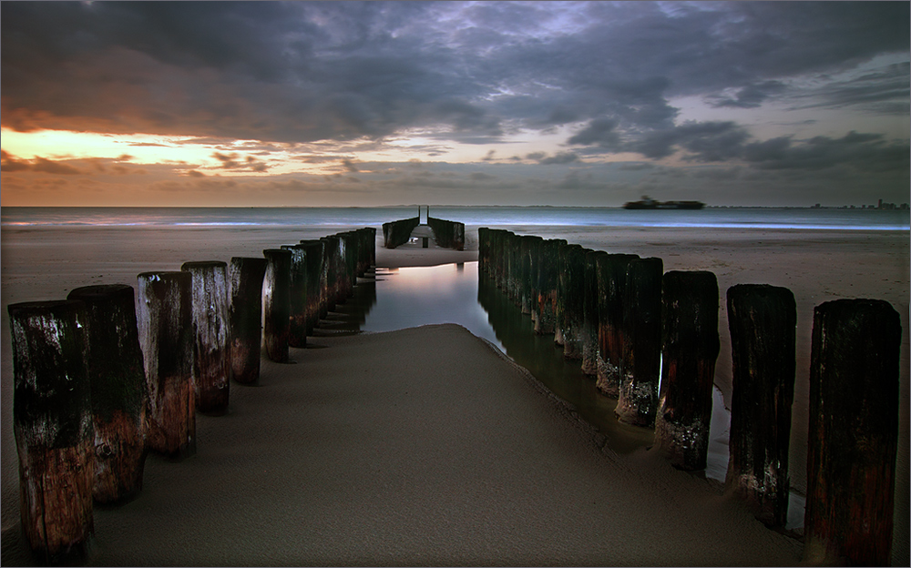 Abends am Strand