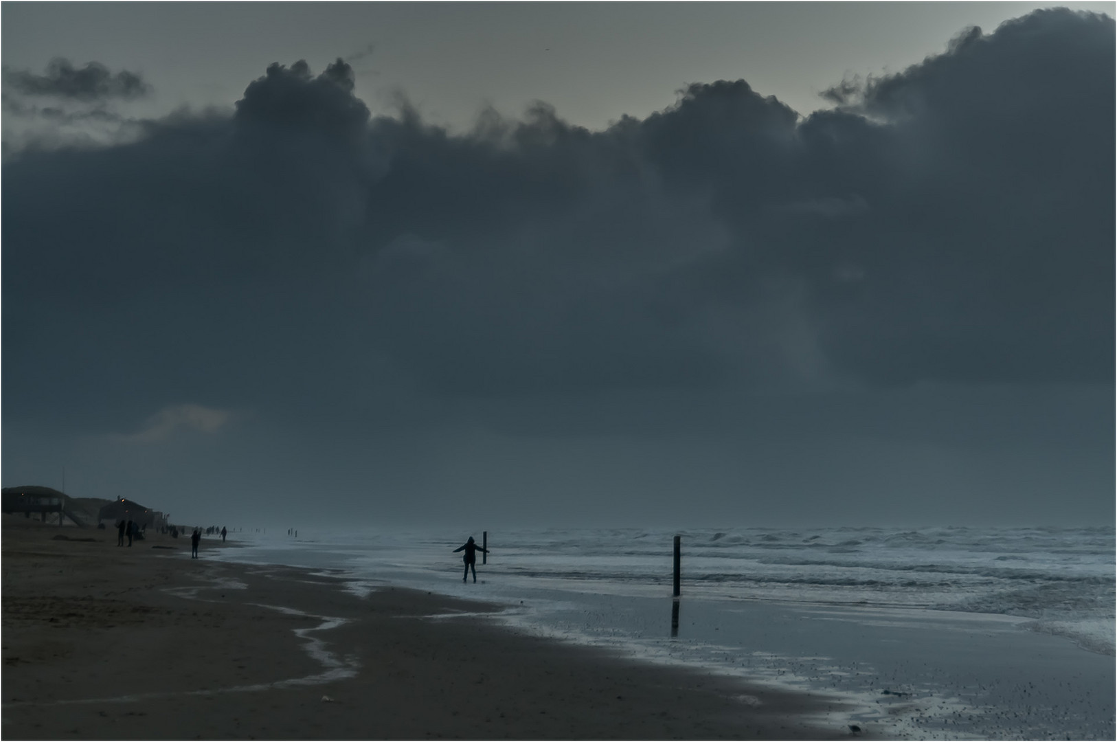 Abends am Strand ...