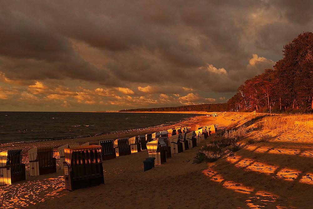 Abends am Strand