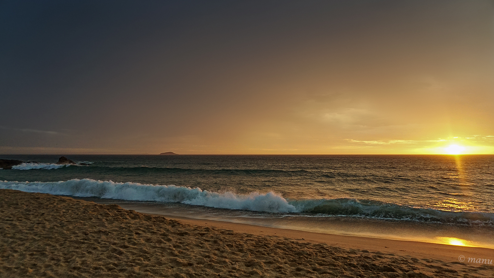 Abends am Strand