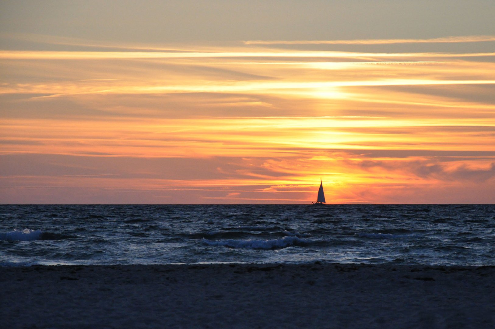 Abends am Strand