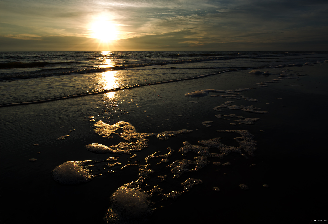 Abends am Strand