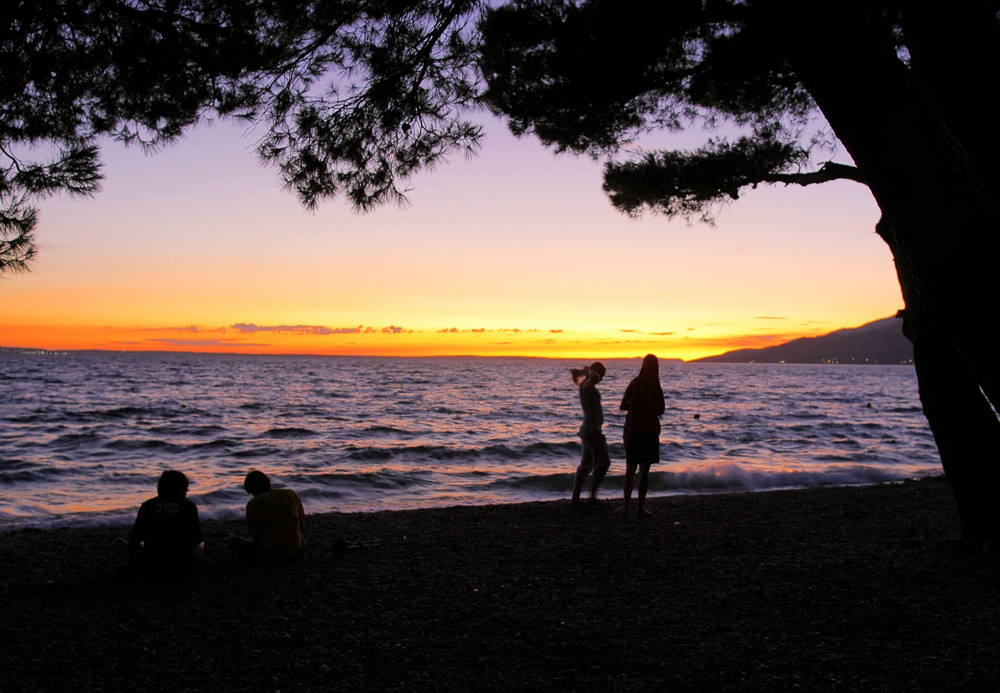 Abends am Strand