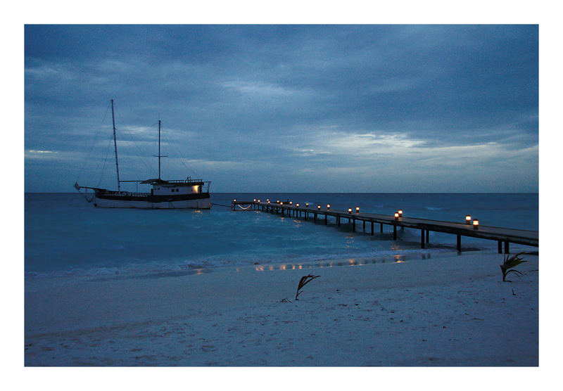 Abend´s am Strand auf Meeru...