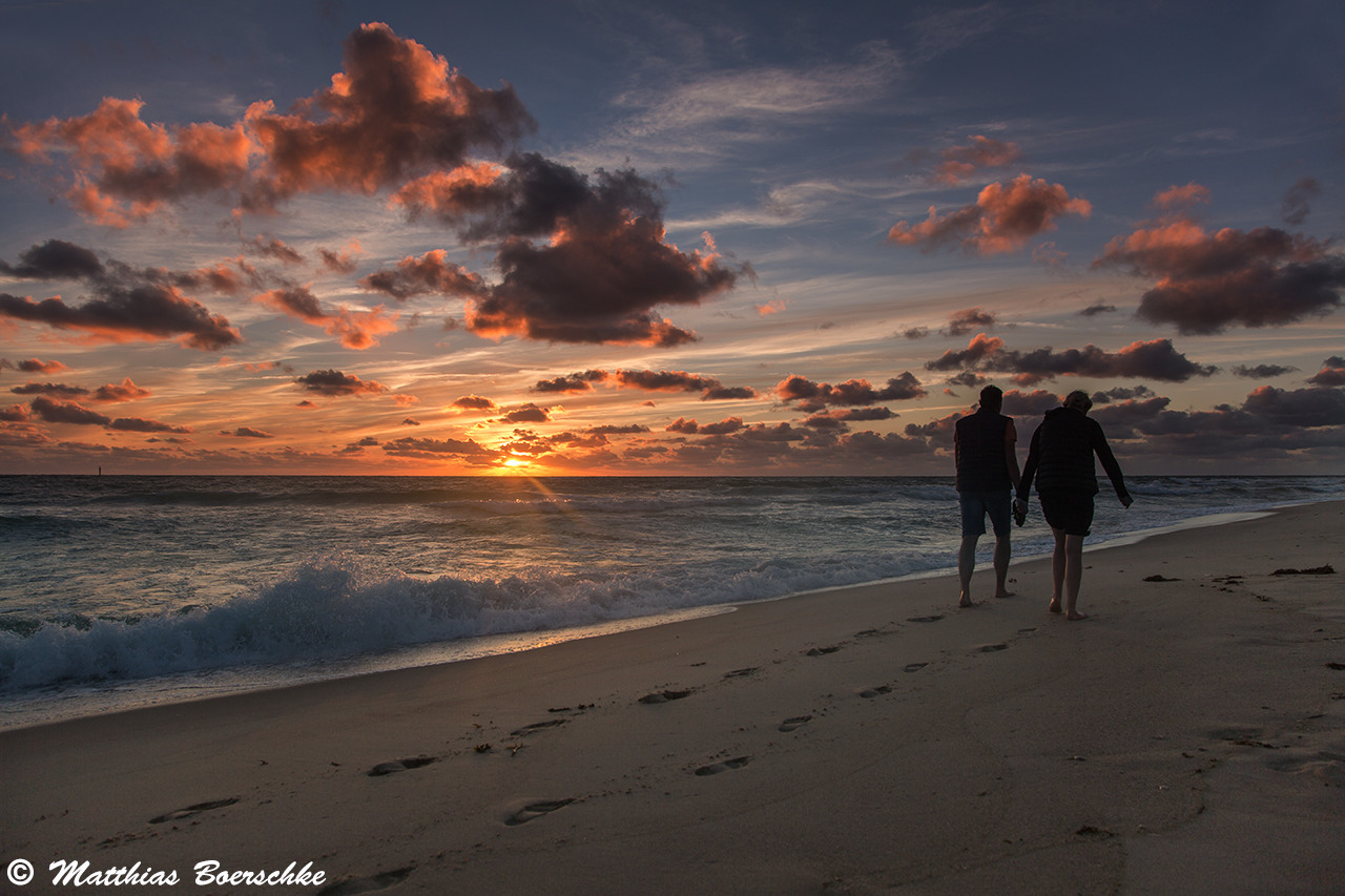 Abends am Strand