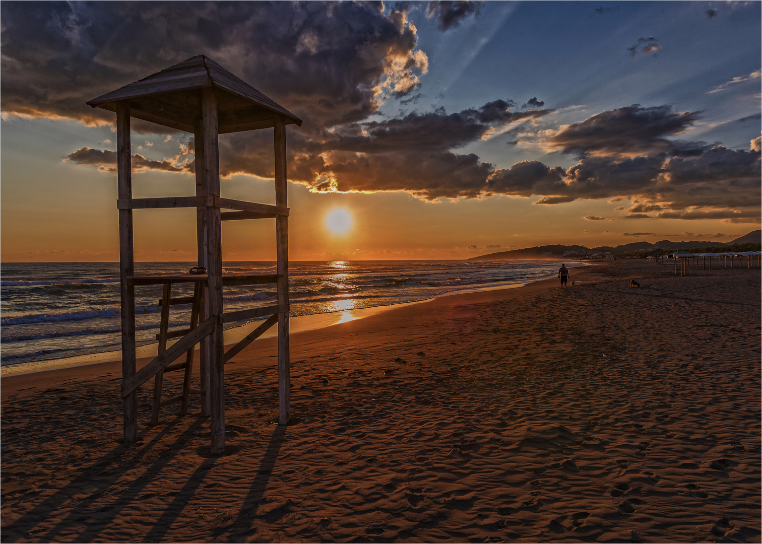 Abends am Strand