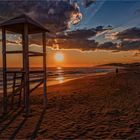 Abends am Strand