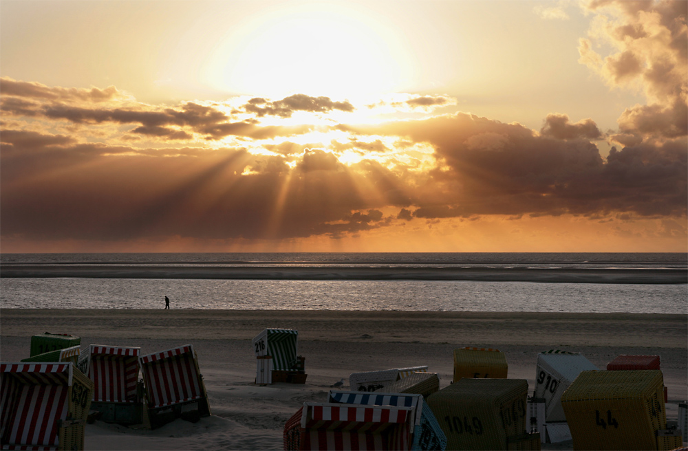 Abends am Strand