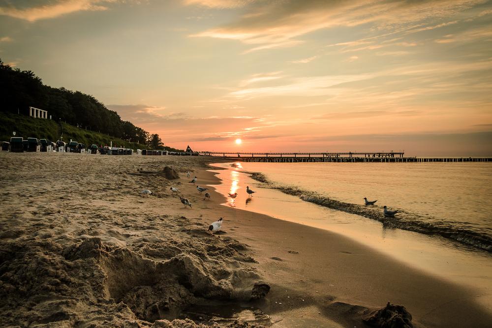 Abends am Strand