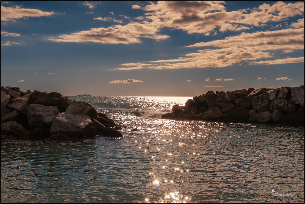 Abends am Strand