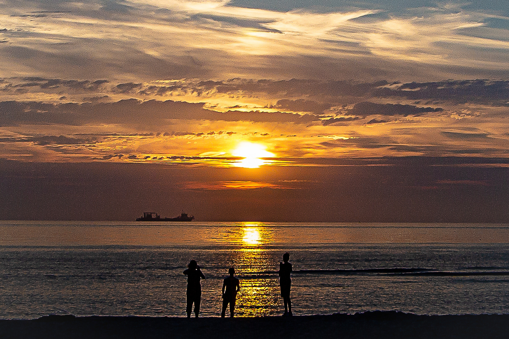 Abends am Strand