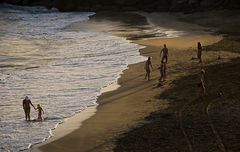 Abends am Strand