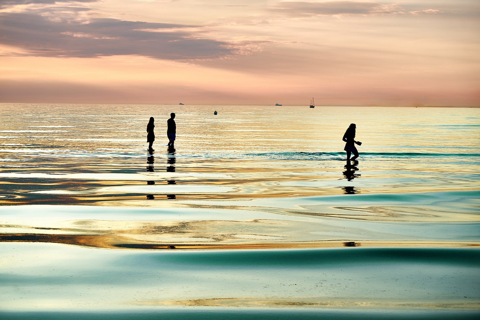 Abends am Strand