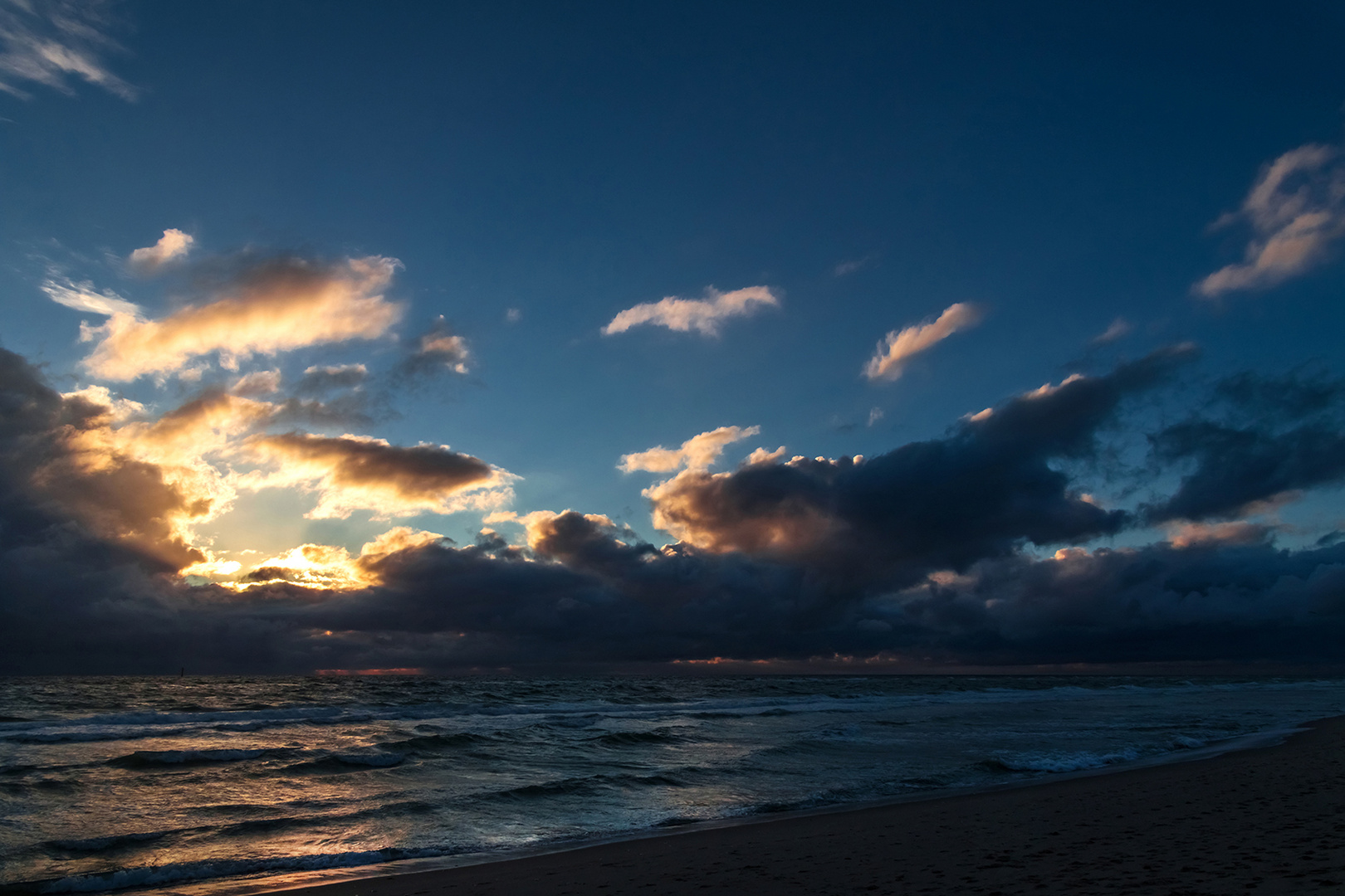 Abends am Strand in Westerland, Sylt