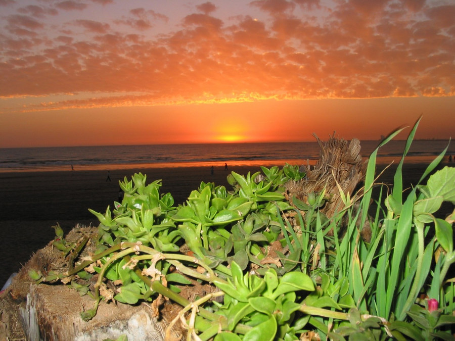 Abends am Strand von Agadir