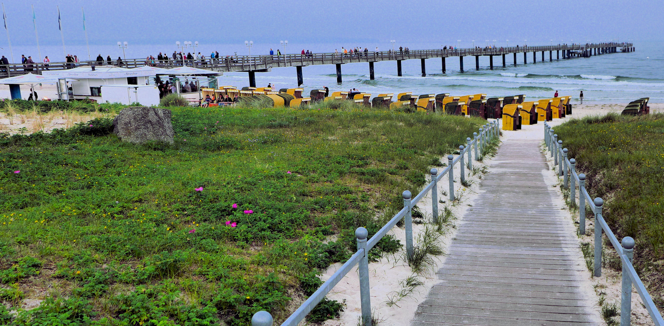 Abends am Strand von Binz