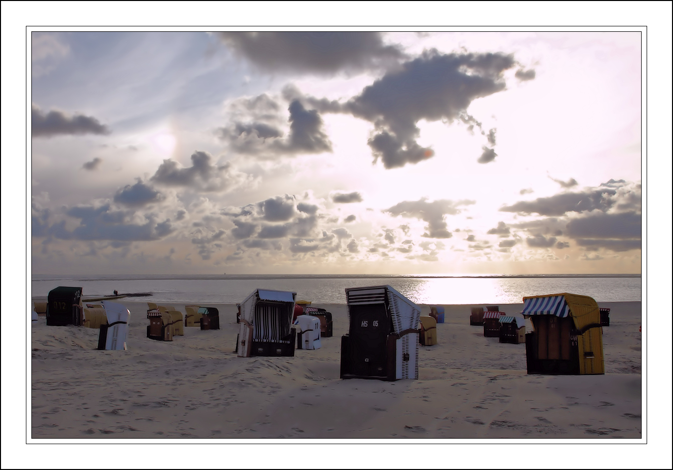 Abends am Strand von Borkum