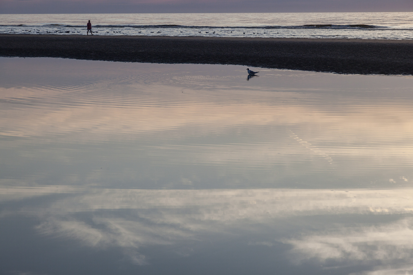 Abends am Strand von De Haan