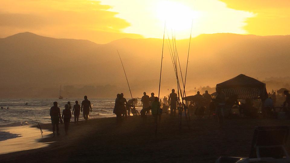 Abends, am Strand von El Rosario