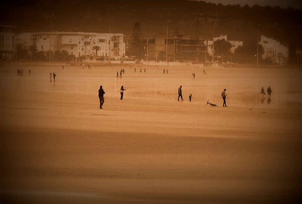 Abends am Strand von Essaouira