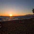 Abends am Strand von Kalamaki (Kreta)