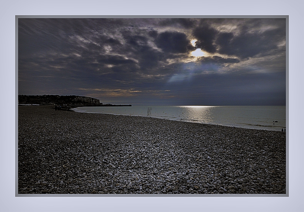 Abends am Strand von Mers-les-Bains