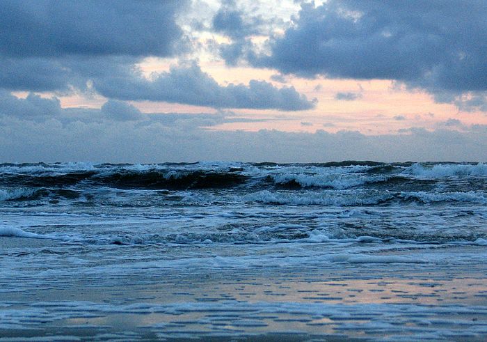 abends am strand von spo