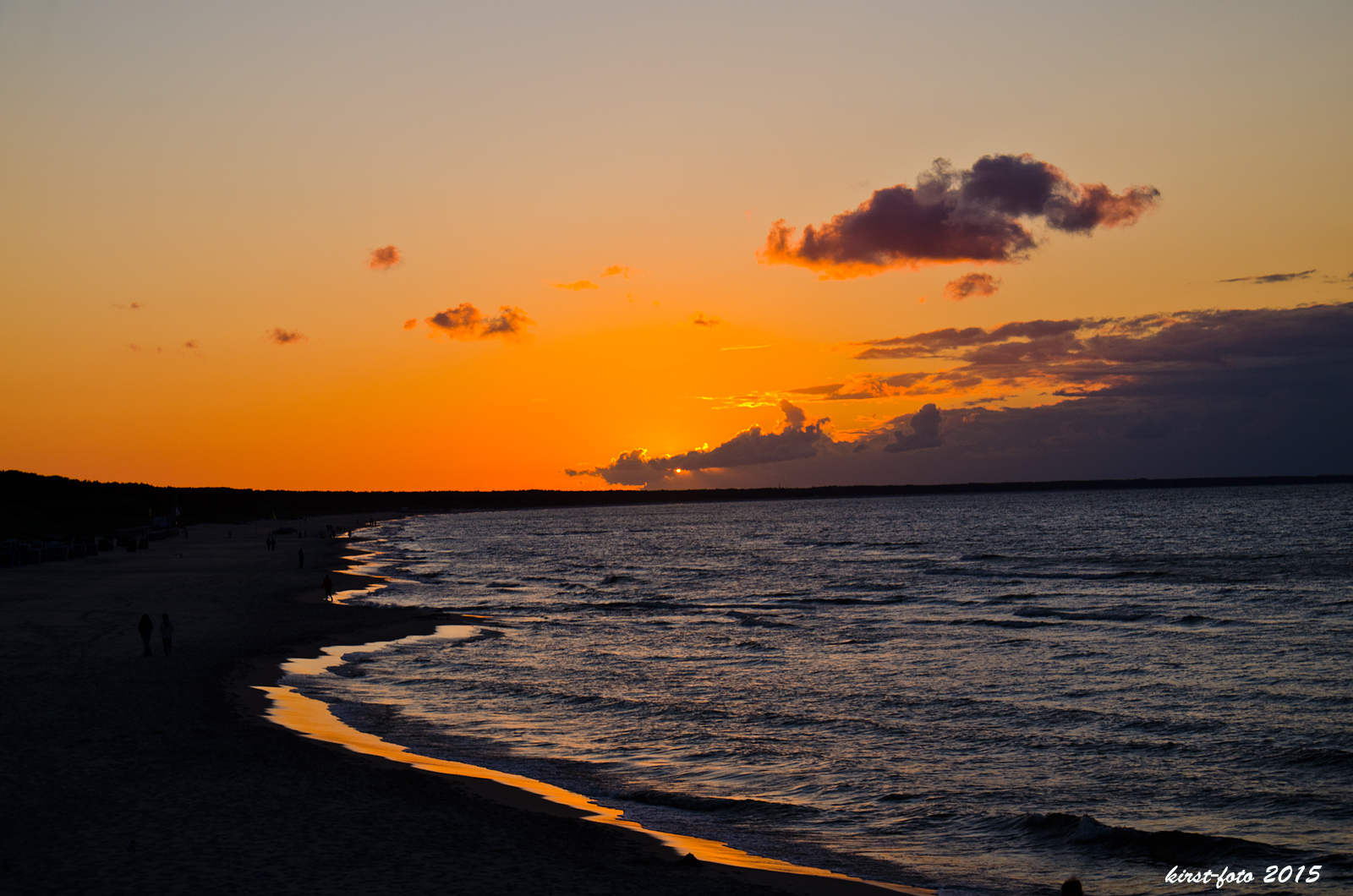 abends am Strand von Usedom