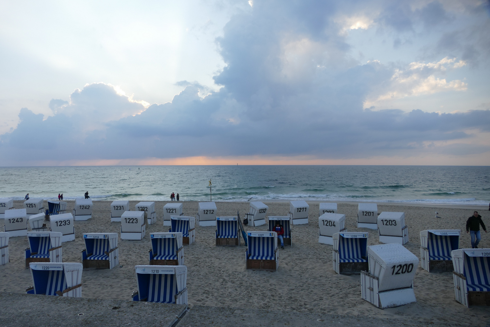 Abends am Strand von Westerland