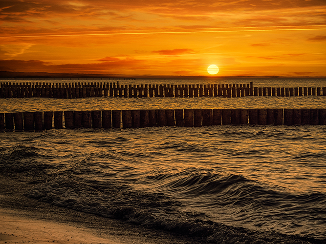 Abends am Strand von Zempin - Usedom