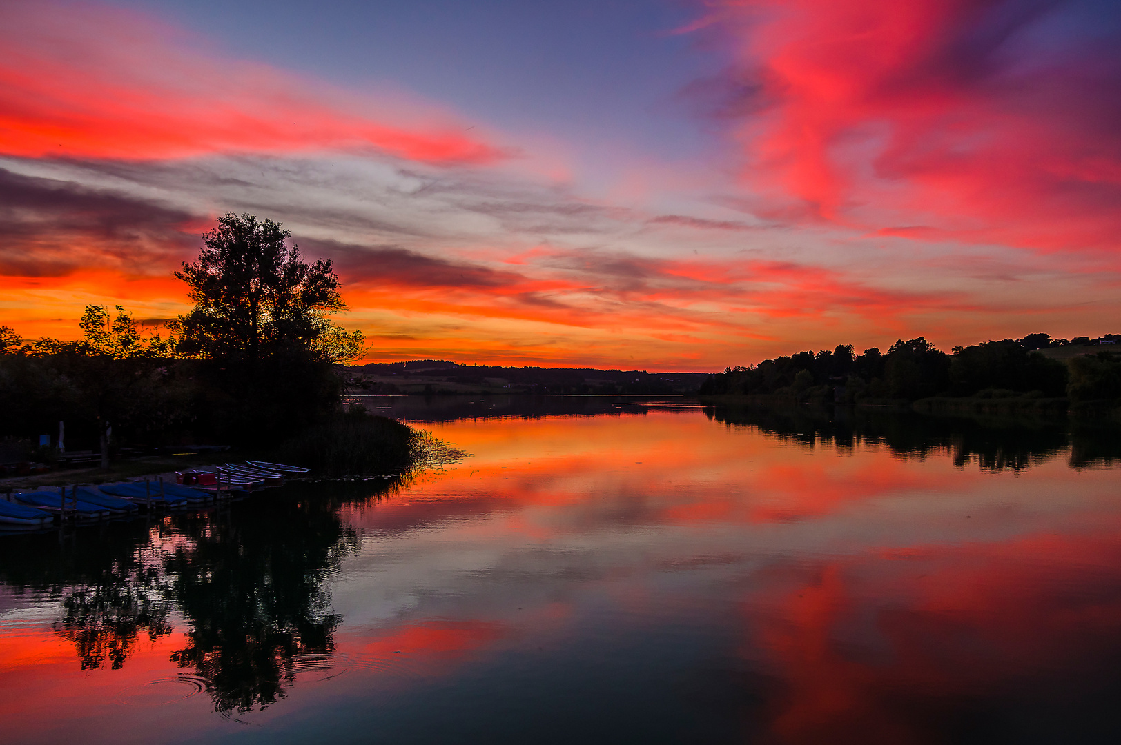 Abends am Tachinger See