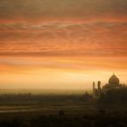 Abends am Taj Mahal