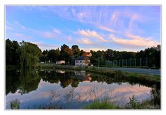 Abends am Teich