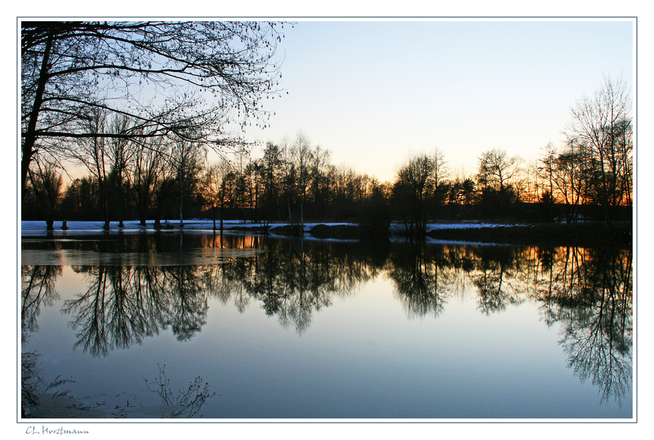 ...Abends am Teich...